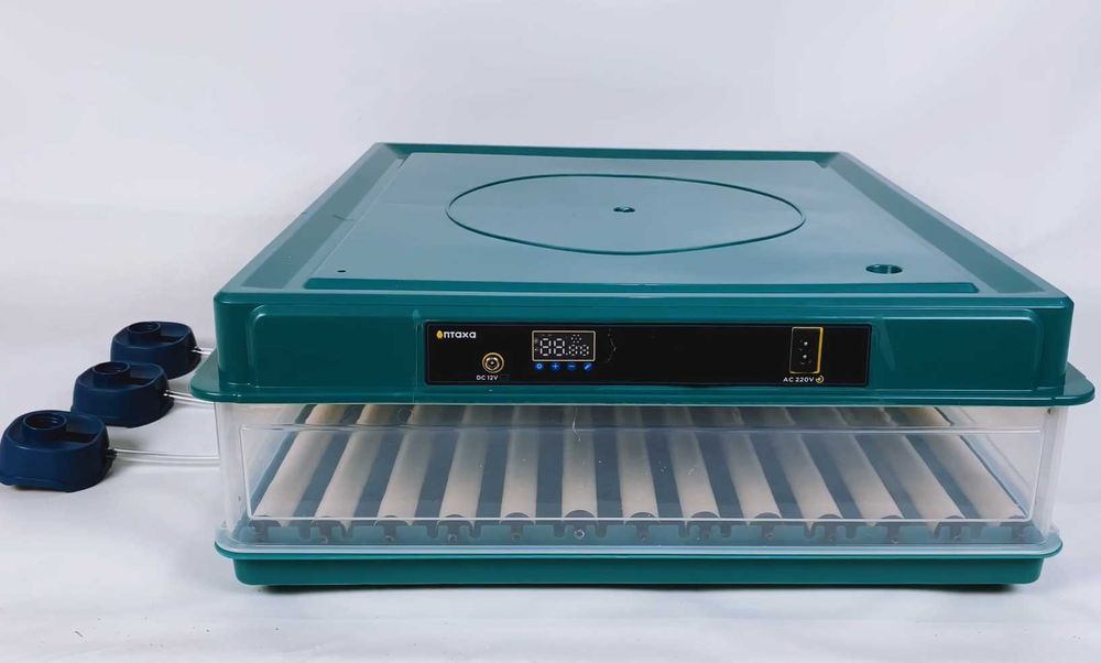 Инкубатор автоматический (220/12В) ПТАХА на 130 куриных яиц  Інкубатор