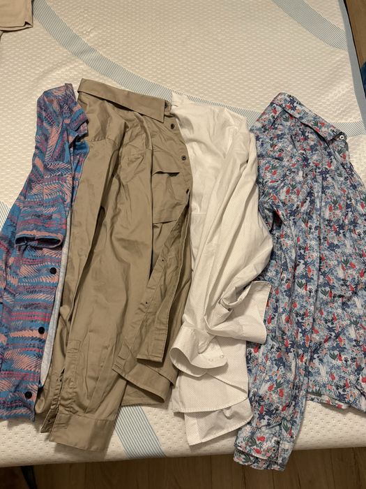 Paczka koszul 21 szt. ZARA, RESERVED, H&M