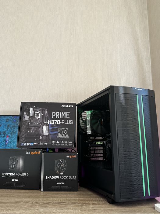 Игровой ПК GTX 1080 8GB / SSD nvme 1TB / INTEL i5-9400F / DDR4 16GB / 500W BE QUIET