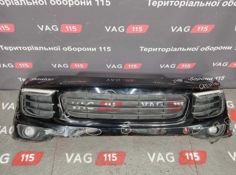 Бампер передний парктр. комплектный Porsche Cayenne 2015 - 2018г USA