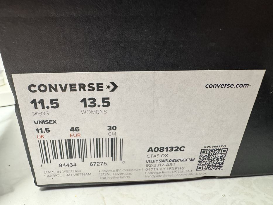 Кеди  Converse Chuck Taylor All Star by Utility UK 11,5 30 см