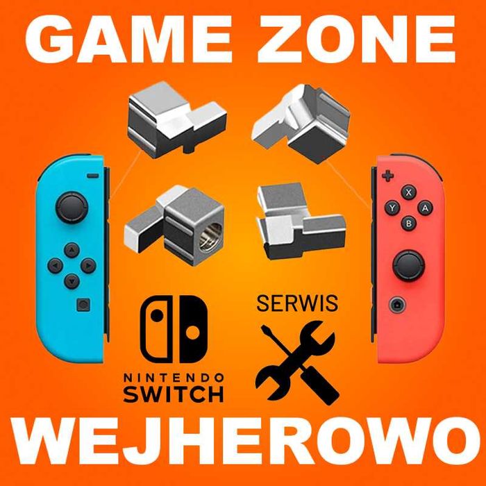 Rygiel metalowy do Joy Con Nintendo Switch + Oled = 2 sztuki = serwis