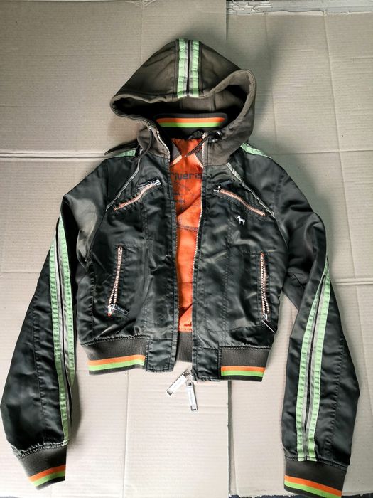 Укороченный худи зипка ветровка