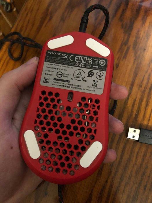 Мышь HyperX Pulsefire Haste USB Black (HMSH1-A-BK/G) [54600]