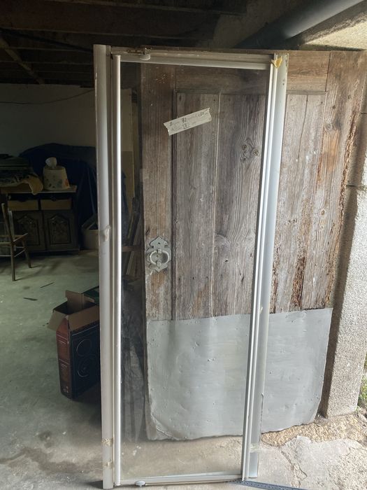 Porta de duche em vidro 2 tipos
