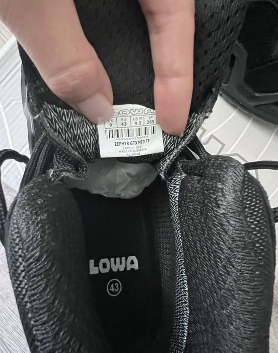 LOWA Zephyr GTX MID TF Black Gore-Tex | Тактичні черевики | Військові берці | Трекінгове взуття | 40-45