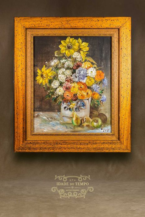 Antigo quadro de Flores