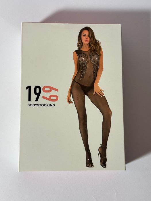 1969 bodystocking nowe uniwersalne bielizna czarna
