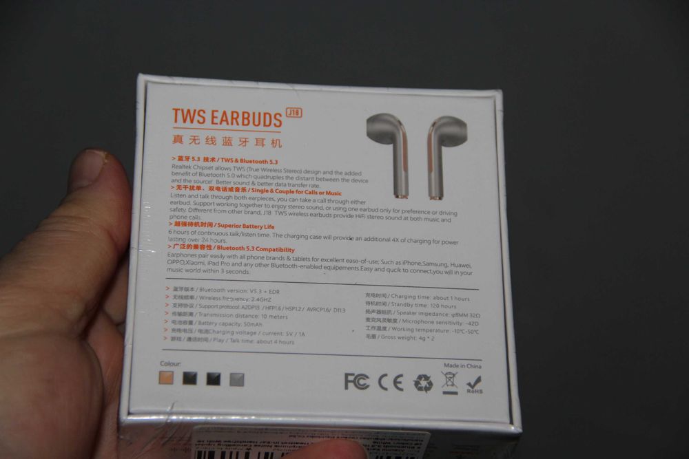 Навушники Xiaomi TWS J18 бездротові Bluetooth 5.3 білі нові в блістері