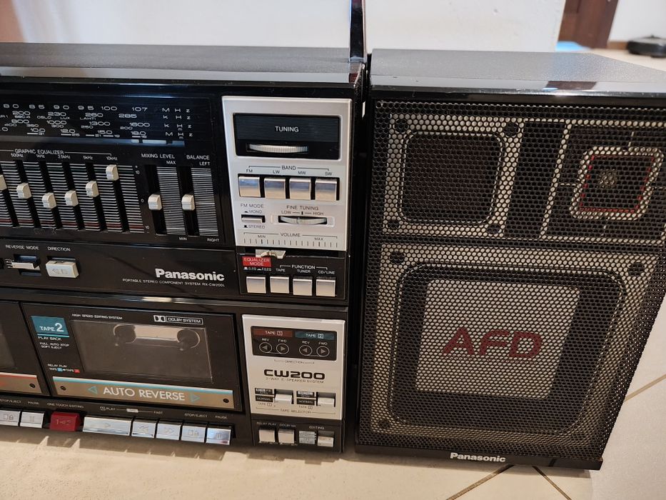 Radiomagnetofon boombox retro Panasonic CW200 RX-CW200L Japan nie Sony