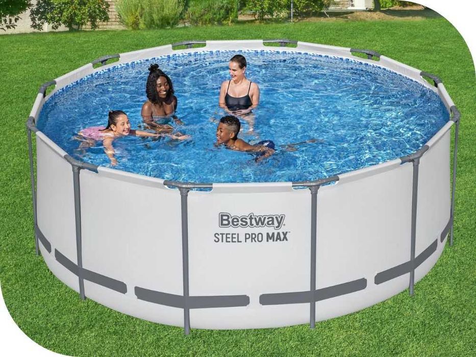Каркасный бассейн Bestway 56418 Steel Pro Max 366х100 см Объем 9150лит