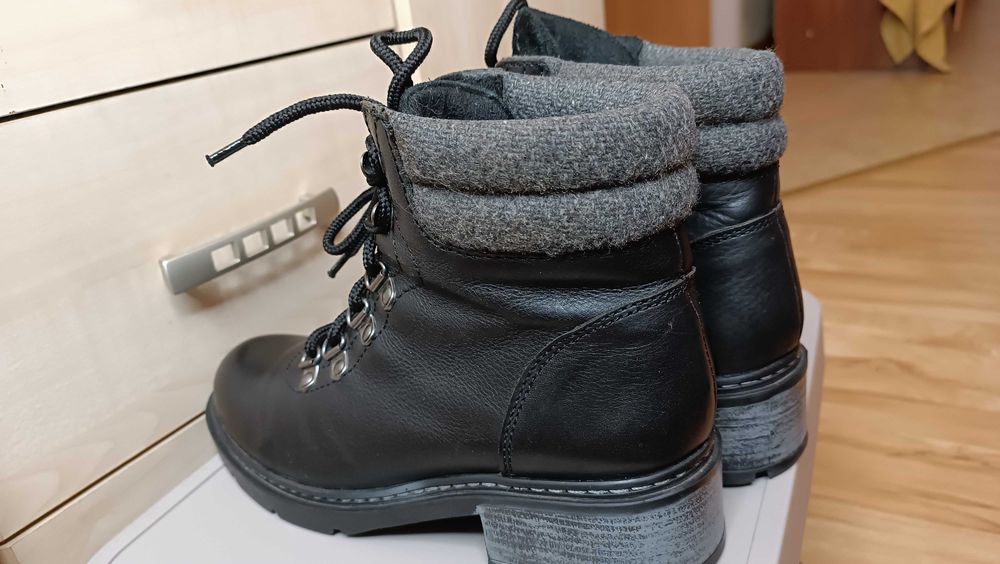 Trzewiki Lasocki Skórzane Ocieplone