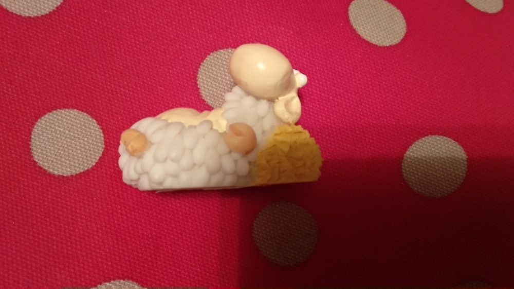 настольная статуэтка декор фигурка овечка баран овца барашек керамика