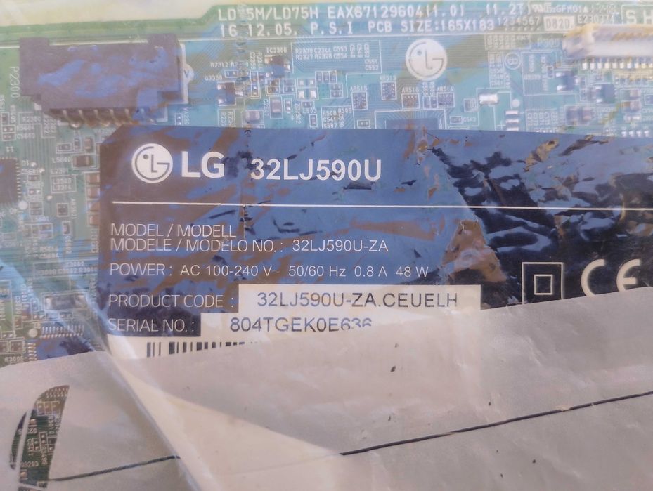Mainbord TV LG 32 LJ590u