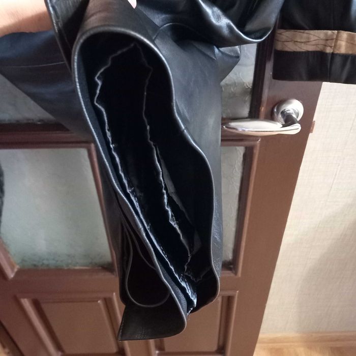 Натуральний кожаний плащ