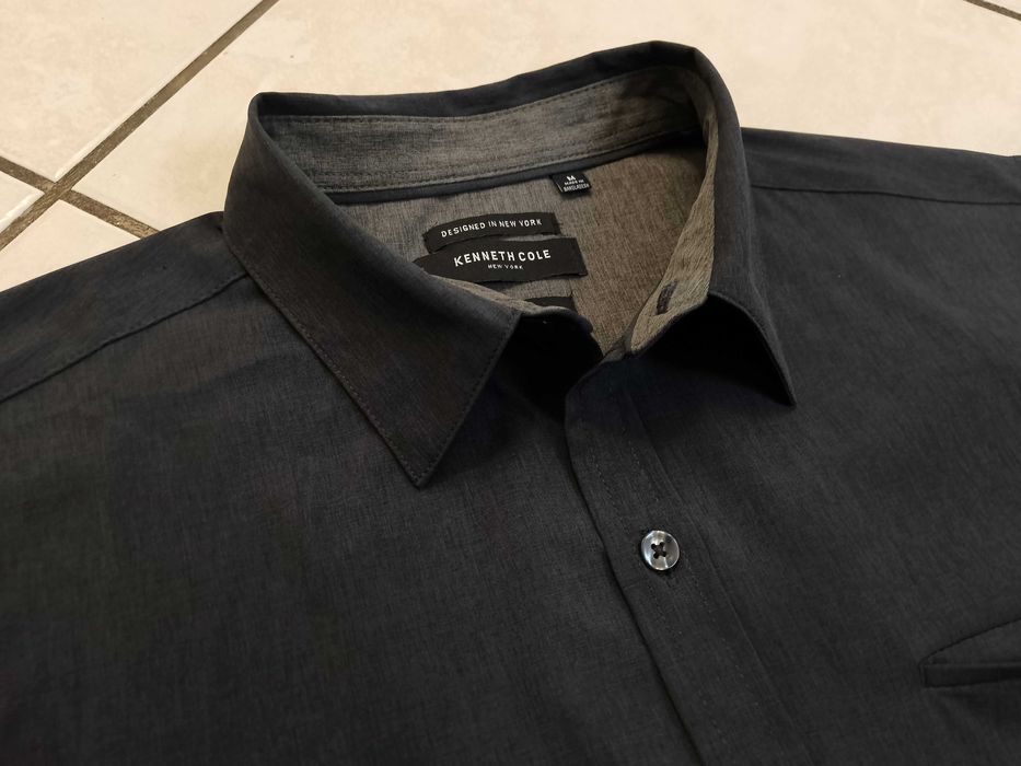 KENNETH COLE USA - NOWA! z LOGO Markowa Koszula Męska rozmiar M