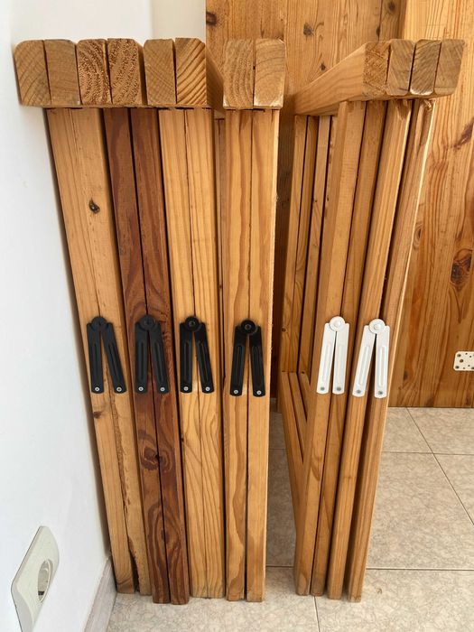 Bancadas sustentáveis em madeira maciça de pinho