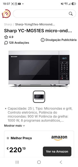 Micro-ondas Sharp