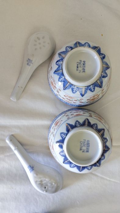 Conjunto taças loiça chinesa