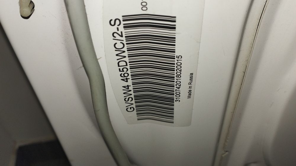 USZKODZONA Pralko-suszarka Candy GVSW4 465DWC/2-S | Nie włącza się pra