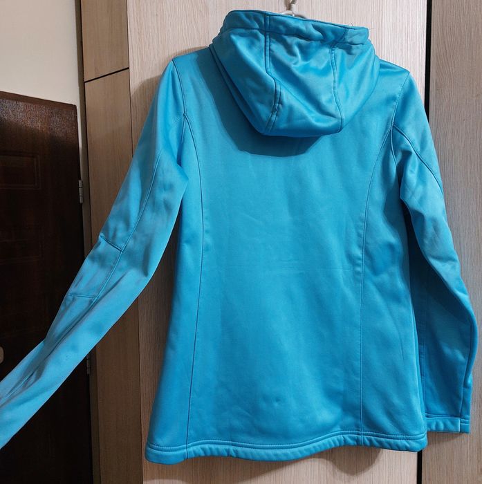Kurtka softshell damska rozmiar 36, 38 kolor niebieski z kapturem