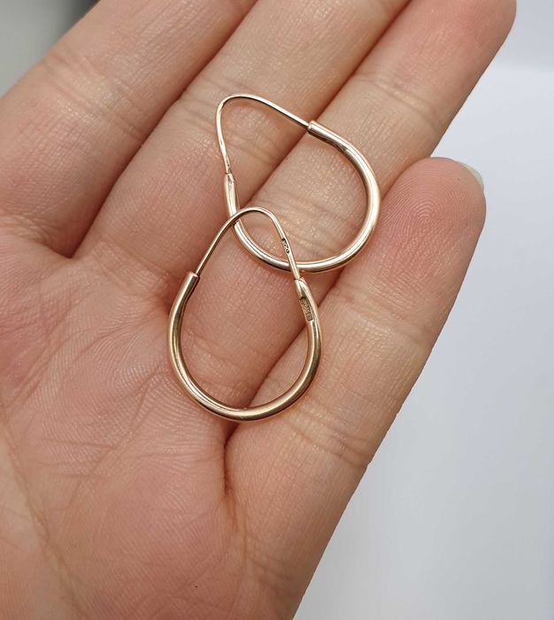 Śliczne Złote Kolczyki 2,48 G 583