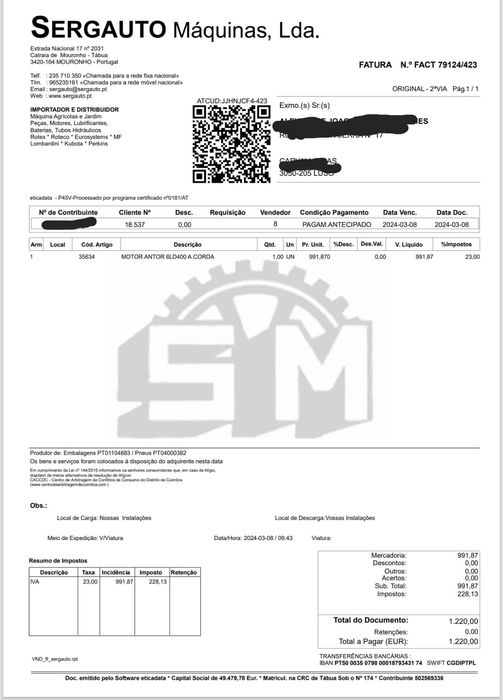 Motocultivador Lombardini com Reboque (usado) Excelente Estado
