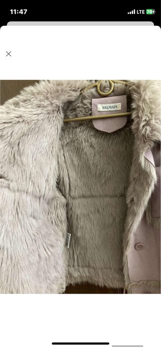 Balmain пиджак дублёнка