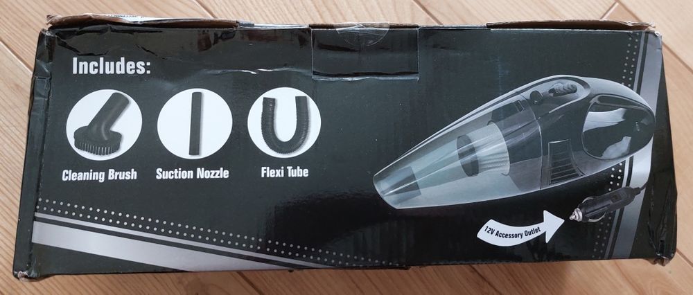 Ручний автомобільний пилосос 12В з потужністю всмоктування 8000ПА