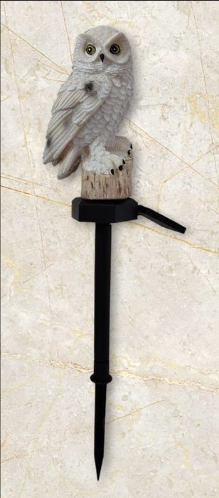 Lampka Solarna Sowa Dekoracja Ogrodowa