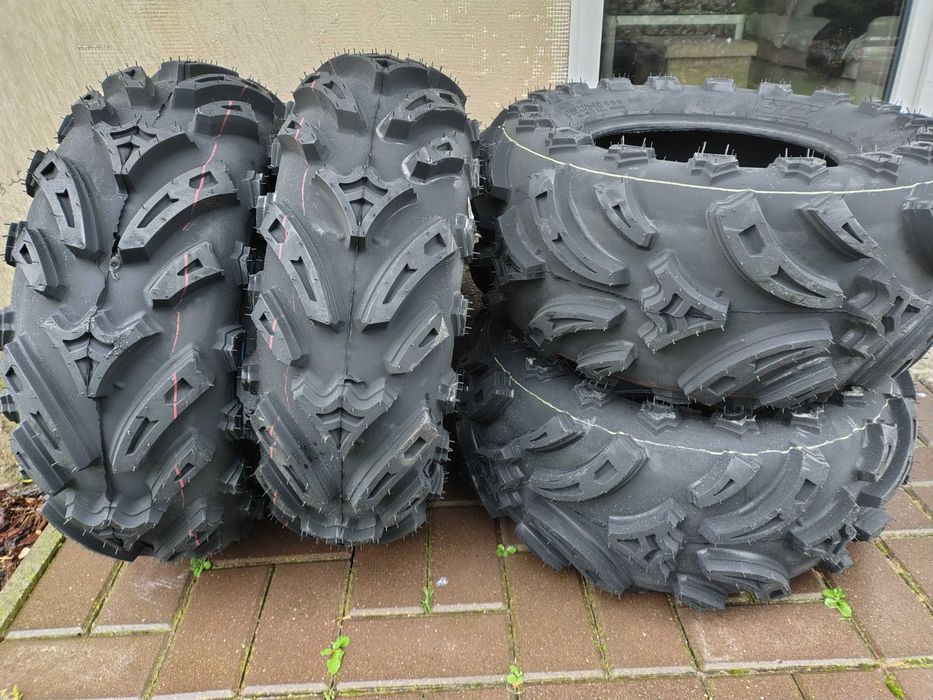 Komplet opon quad atv STI 25x8-12 25x10-12 błotne agresywny bieżnik carlisle itp kimpex