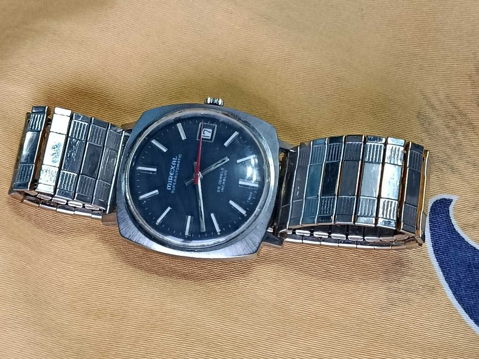 Vintage szwajcarski MIREXAL SuperAutomatic z bransoleta SPEIDEL!