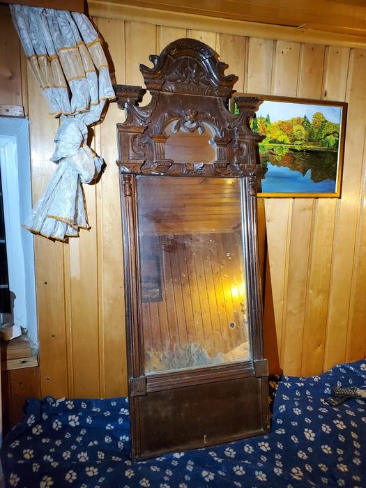 Зеркало  антиквариат старинное  170 лет +-