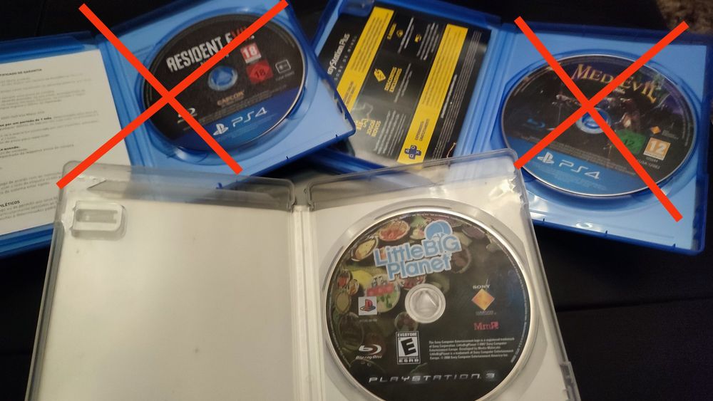 Jogos da PS3 como novos