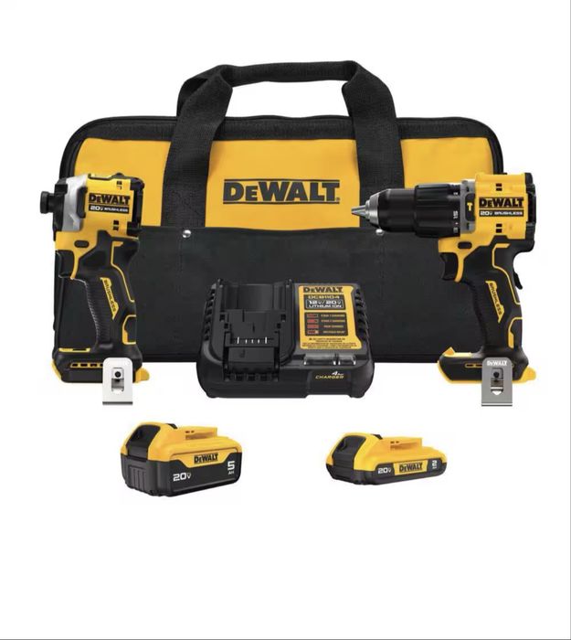 DeWALT DCK200D1P1 набір інструментів 20V MAX з дрилем та шуруповертом