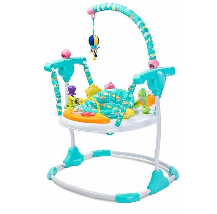 Skoczek dziecięcy chodzik ocean blue toyz jeździk sensoryczny