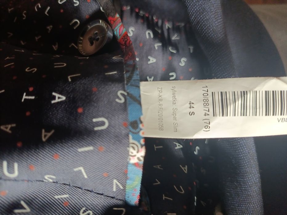 Garnitur Vistula granatowy marynarka + spodnie