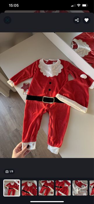 Дитячий велюровий костюм новорічний Cool Club 80 см