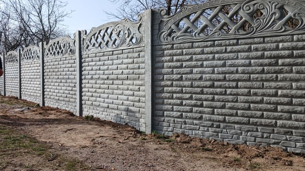 БЕТОННИЙ ПАРКАН (дешева огорожа,забор)