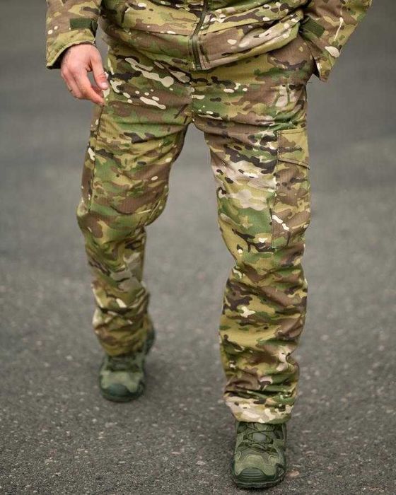 Зимові тактичні штани Multicam Rip-Stop на флісі Теплі,міцні,комфортні