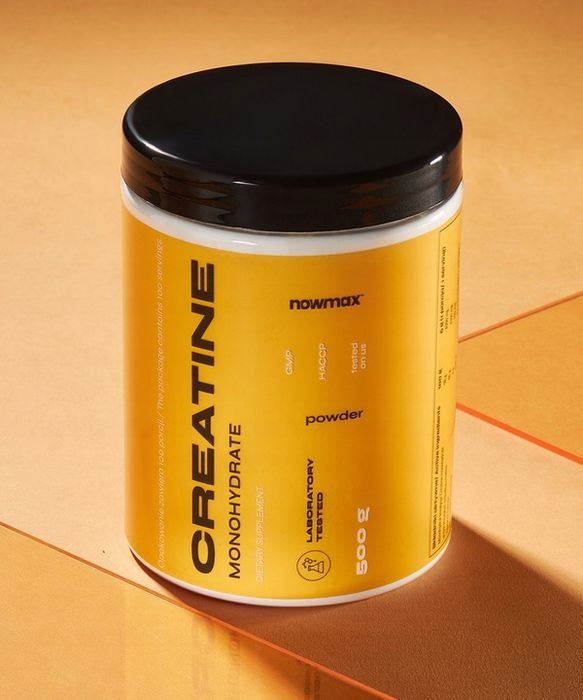 nowmax creatine monohydrate 500 g kreatyna siła masa monohydrat + wpc