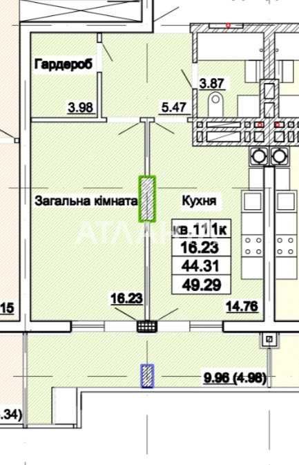 Продаж 1-кім. квартири по вул. В. Стуса єОселя