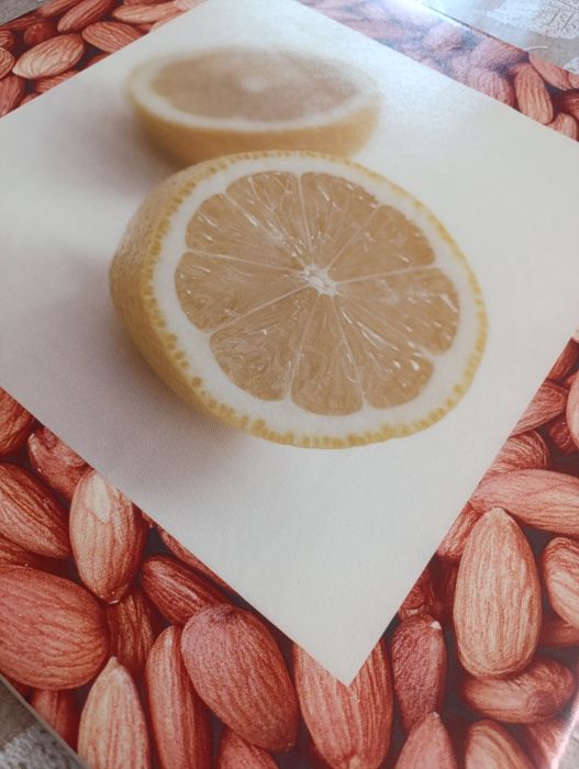 Quadro para cozinha - limão e amêndoas