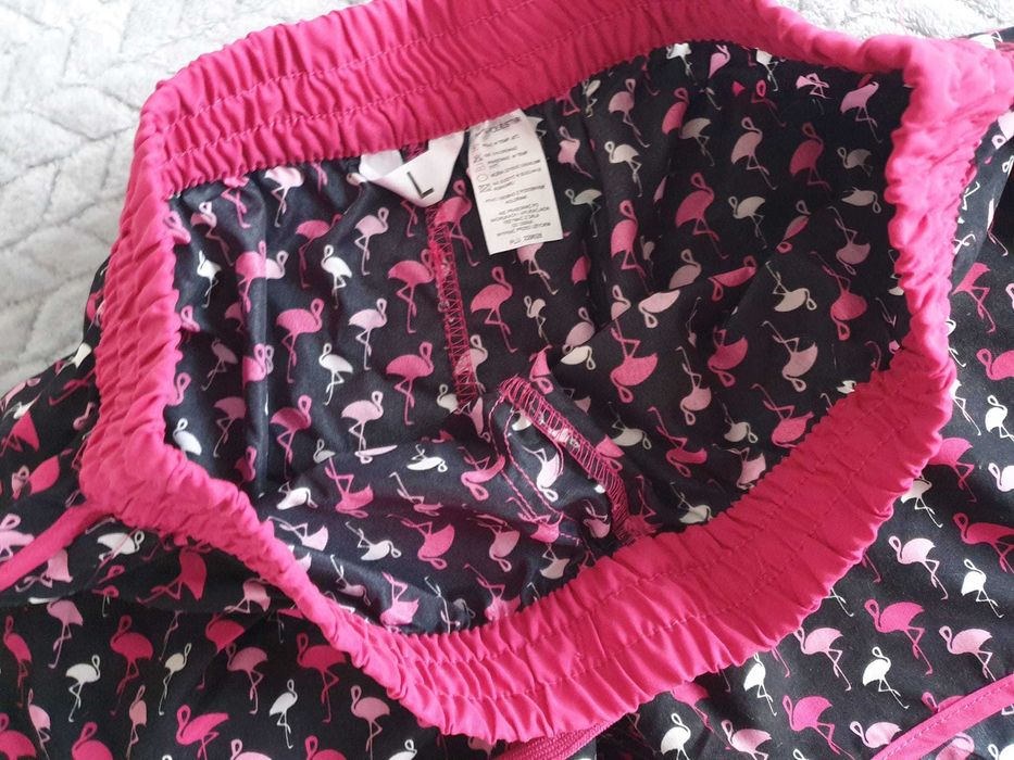 spodenki w flamingi L