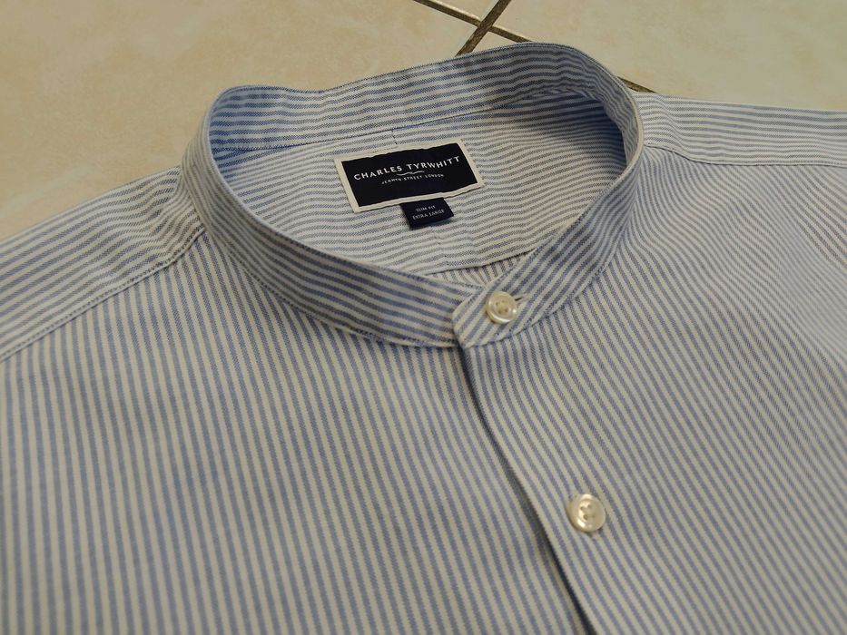CHARLES TYRWHITT - NOWA! Markowa Koszula Męska ze stójką rozmiar XL