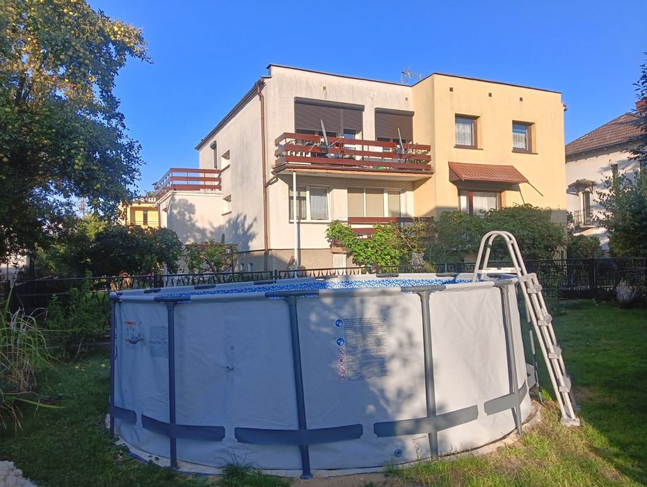 Basen ogrodowy stelarzowy + pompa