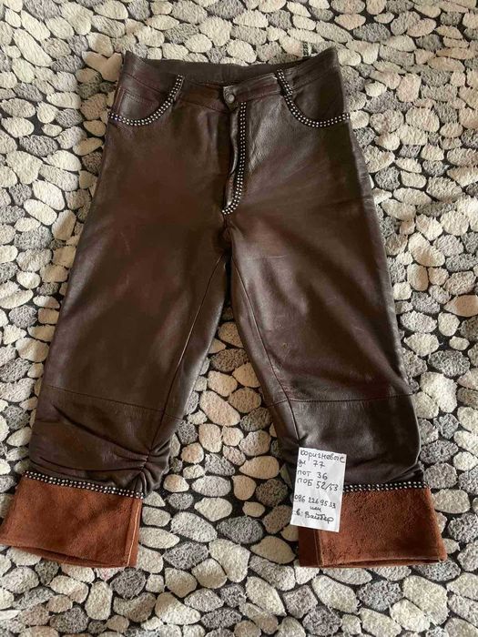 кожаные брюки замшевые