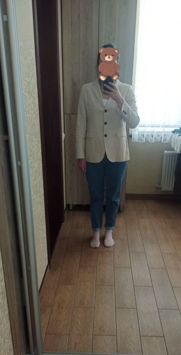 Лляний, бавовняний піджак, жакет, блейзер