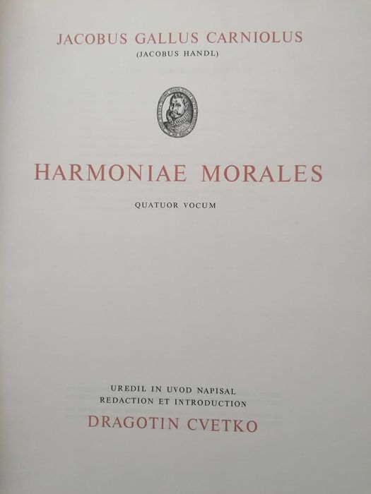 Jacobus Gallus Carniolus 2 Volumes de 1963