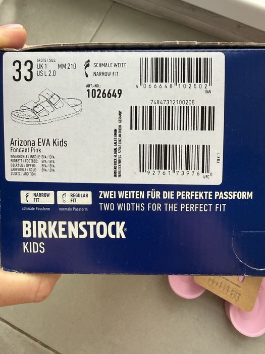 Шльопанці Birkenstock нові 33 розмір